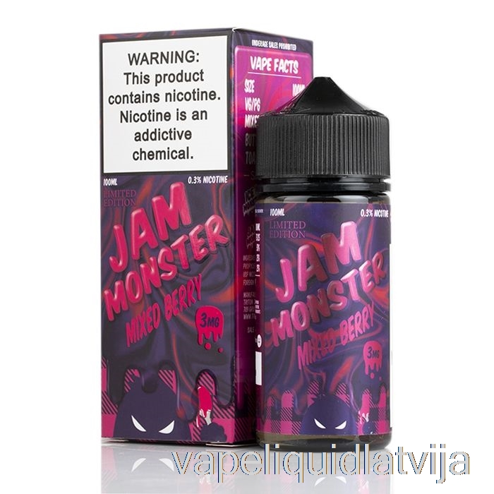 Jauktu Ogu - Ievārījuma Monstrs - 100ml 3mg Vape šķidrums